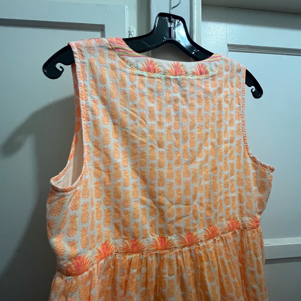 Vineyard Vines pineapple tiered swing dress size small EUC - Picture 10 of 15